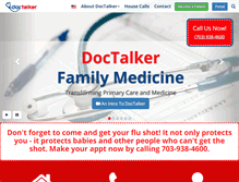 Tablet Screenshot of doctalker.com